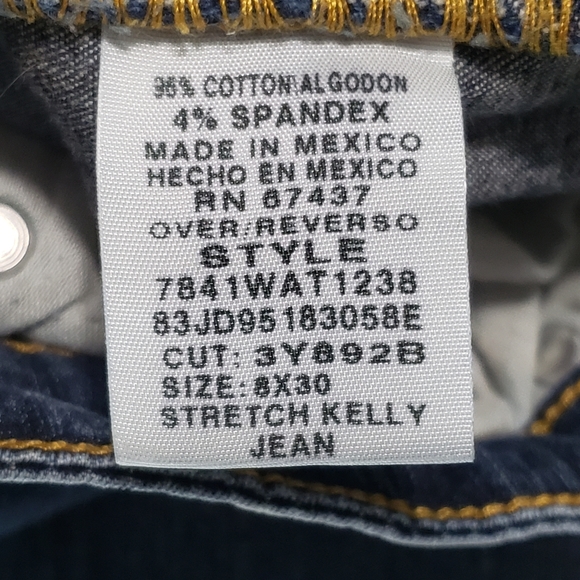 Ralph Lauren Woman's Blue Stretch Kelly Jeans Size 8x30 - Picture 11 of 16